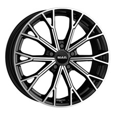 CERCHIO IN LEGA MAK ASPHALT PER VOLKSWAGEN TIGUAN R-LINE 7.5X19 5X112 BLACK MIR