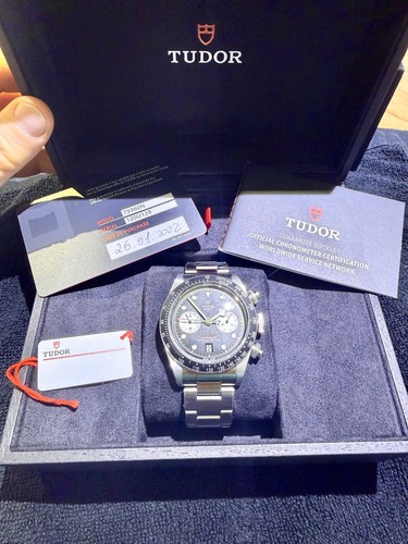 Tudor black bay chrono - tudor, acciaio