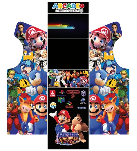 Stickers borne arcade mame - stickers, (mame