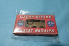 CONFEZIONE VINTAGE DI RONDELLE RUBINETTO LUCKY STRIKE LAVELLE RUBBER CO SCATOLA ORIGINALE