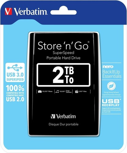 Verbatim store 2tb nero - verbatim,