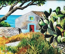 RENZO MESCHIS 50x60 olio su