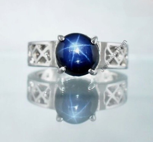 Anello con stella - , zaffiro