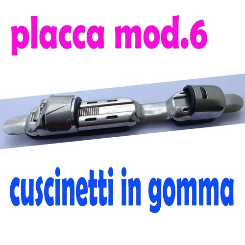 Placca porta mulinello argento - placca,