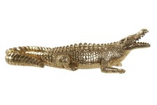 COCCODRILLO DORATO IN RESINA