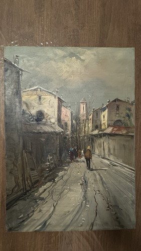 Dipinto olio tela - su,