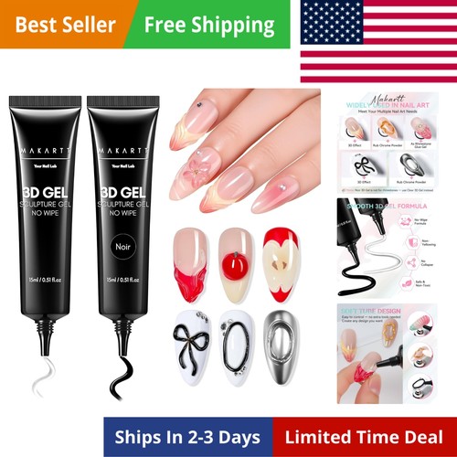 Gel nail art - 3d,