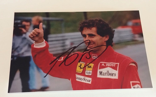 Autografo alain prost foto - autografo,