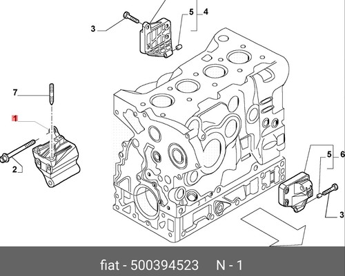 Supporto motore fiat ducato - supporto,