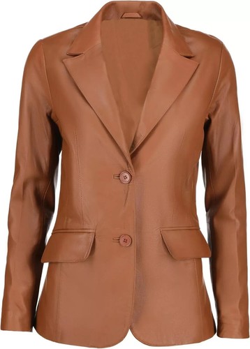 Blazer donna marrone chiaro