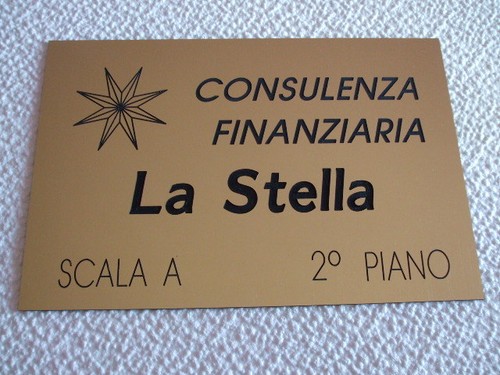 Targa professionale ufficio - targa,