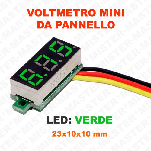 Voltmetro digitale pannello - da,
