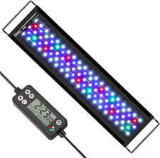 hygger Luce LED per Acquario,Luce per Acquario a Spettro Completo con Monitor LC