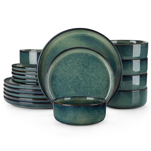 Set piatti verde gres servizio