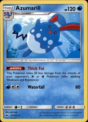 Azumarill - 2x, (sm03-035)