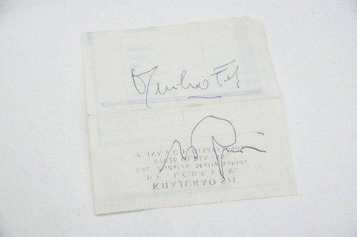 Autografo silvio berlusconi - autografo,