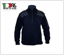 Maglione Maglia Pullover Collo Alto Blu Navy GPG IPS Vigilanza Guardia Giurata