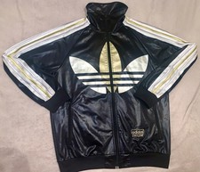 Felpa M Adidas Chile 62 Nera Con Logo Oro Argento