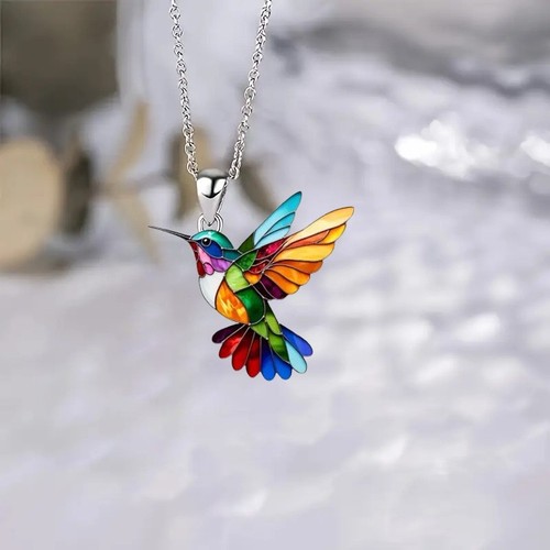 Collana con ciondolo - , colibrì