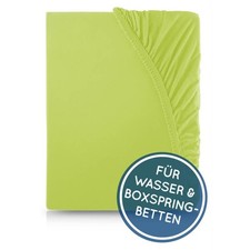 Lenzuolo con angoli 180-200 x 200-220 cm 40 cm altezza ponte cotone verde lime cotone