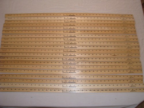 Lotto metri righello legno - lotto,