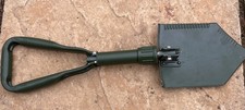 Genuine Surplus British Army Nato Steel Folding Shovel & Cover Military Spade
