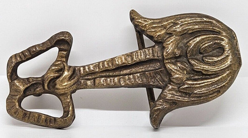 Antica fibbia ottone - fibbia, in