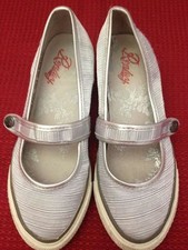 Replay - scarpe ballerine con zeppa - colore argento - con suola bianca - USATE