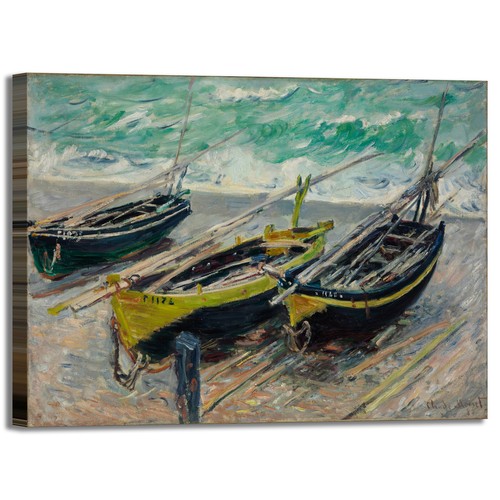 Monet tre barche pesca - tre,
