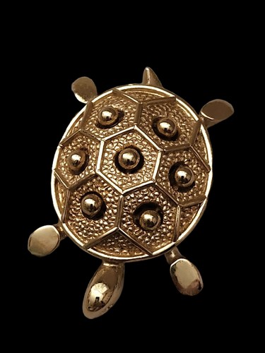 Spilla tartaruga tono oro