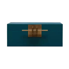 Portagioie in Legno Massello Pittura da Forno con Serratura Lusso Conservazione e Organizzazione Di