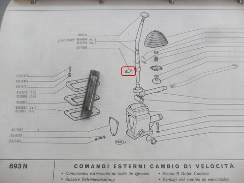 Spina comando leva - comando,