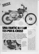 advertising Pubblicità -TEST MOTO FANTiC MOTOR 125 RG CROSS -MX VINTAGE