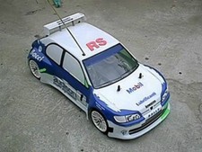0036 - body RC scala 1/10  Peugeot 306 RACING RALLY-TOURING + adesivi