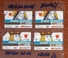 4  schede telefoniche Lire