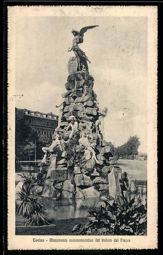 Cartolina torino monumento - torino,,