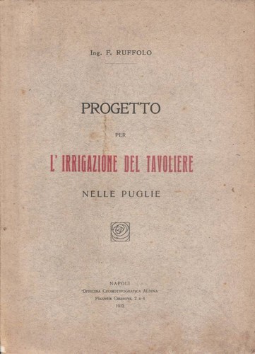 Progetto per irrigazione del - l'irrigazione,