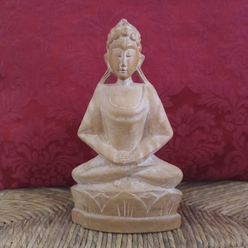 Budda seduto legno artigianale - budda,