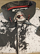 NWT Maceoo Men's Size 4(Large) Short Sleeve Polo Shirt Fancy Abstract Arts Patte