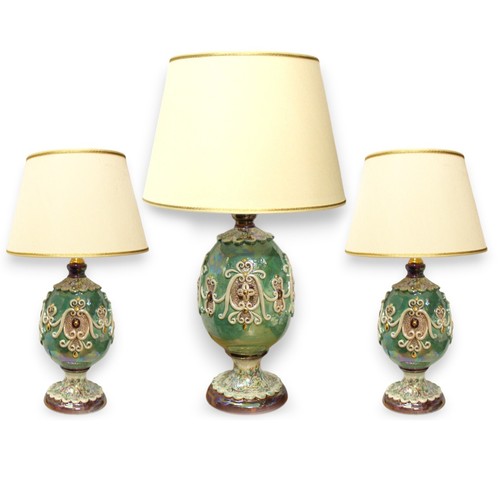 Tris lumi uovo fabergè con - lumi,