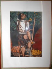 GIUSEPPE MIGNECO incisione 80 x 60 cm 