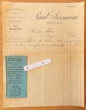 ● Paul SORMANI 1891 facture