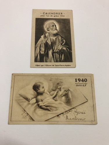 Calendari antichi 1934 1940 - calendari,