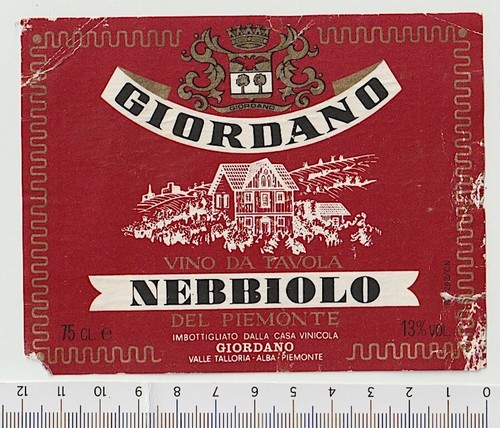 Giordano nebbiolo vino - vino, da