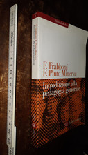 LIBRO:Introduzione alla pedagogia generale   di Franco Frabboni (Autore) 2004/R