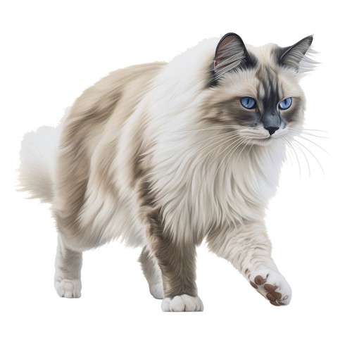 Adesivi ragdoll gatto - 6,