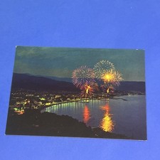 DIANO MARINA FUOCHI D'ARTIFICIO NON SCRITTA CARTOLINA VINTAGE
