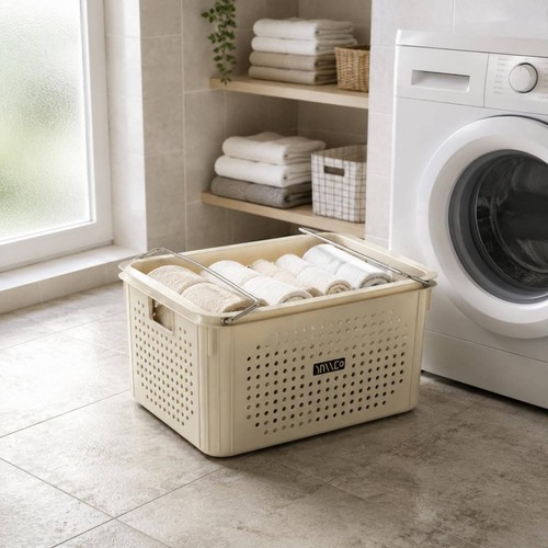 Cesto bucato con - cesto, ruote