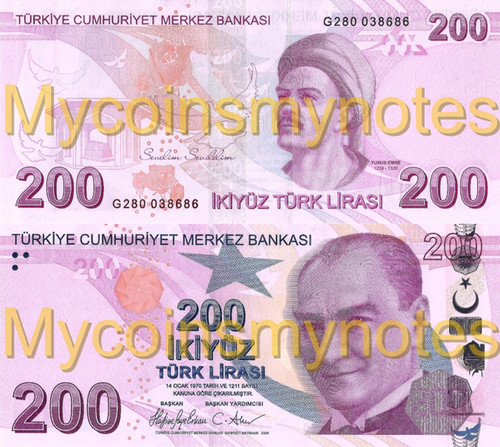 Turchia 200 lire turche - turchia,,