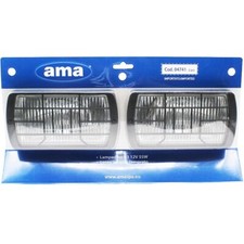 Kit fari da lavoro orientabili rettangolari con griglia Ama